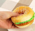 Kmiunty 4PCS Artificial Hamburger Fake Food Bread Model Photography Prop for Home Kitchen Party Decoration