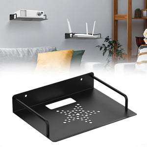Floating Shelf for Projector Aluminum Alloy, Wifi Router Wall Mount Shelf, Cable Box Shelf for Wall Mounted TV, DVD