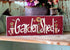 Wooden Garden Sign, Outdoor Decor, The Birdhouse of Orange Wood Signs with Quotes, 4x16 Inch