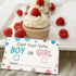 Gender Reveal Party Voting Cards, Baby Shower Game, 50 Cards, Pink and Blue, 3.5 x 2 Inches