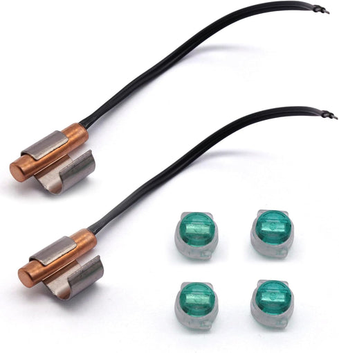Replacement W10316760 Refrigerator Thermistor Sensor with Clip, Compatible with Whirlpool KitchenAid (Pack of 2)