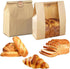 PONGHEI Large Paper Bread Bags for Homemade Sourdough Bread Packaging Bakery Bag for