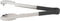 Winco Utility Tong, 12-Inch, Stainless Steel, Black Non-Slip Grip