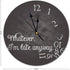 PVC Wall Clock, 10 Inches Round, Whatever, I'm Late Anyway for Home Office Wall Decoration