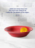 26 Set 9 Inch, Set 4, LE TAUCI Ounce Beaded Pasta Bowls, Ceramic Bowl for Cereal, Salad, of Red