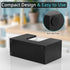 Countertop, Countertop Paper Towel Dispenser Wooden Bathroom Paper Towel Holder, Black Napkin Holder for Kitchen