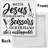 TSUYAWU 55 Inches Hairstylist Gift, Hairdresser Gift, Hair Stylist Gifts for Women Her, Rustic with Jesus in Her Heart