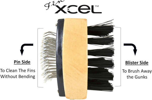 Next Generation Air Conditioner Evaporator Coil Cleaning Brush: Double Sided Wide by FinXCEL