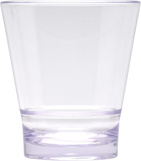 G.E.T. S-11-CL-EC 12 oz. Clear Rim-Full Stackable Glass, Break Resistant (Pack of 4)