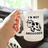 Not Amooosed - Large 15oz White Ceramic Mug - Funny Cow Gifts and Decor