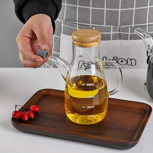 Vinegar Bottle Oil Pot - High Borosilicate Glass Oiler Oil Dispenser