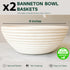 Sourdough Starter Kit Ultimate Sourdough Bread Baking Supplies w/Sourdough Starter Jar & Banneton Basket- Easy Cleaning