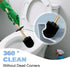 Set, 304 Toilet Brush and Holder NEWRAIN Stainless Steel Toilet Brush with Long Brush Handle, Brushed Gold Toilet