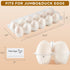 YIFIHGE 60 Pack Commercial 26 Duck Egg Cartons Jumbo Egg Cartons Cheap Bulk with Sticker Labels Clear Empty Plastic Egg