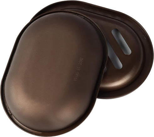 Topsky 2 Pcs Soap Dish for Shower, Double Layer Draining Soap Box with Drip Tray, Plastic, Bronze