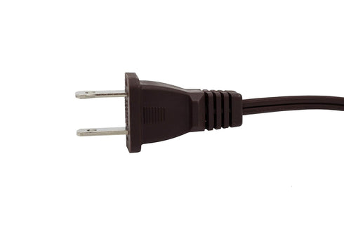 Creative Hobbies Single Light Replacement Clip in Lamp Cord, 6 Foot Brown for Christmas Village House, Pumpkin Lights