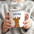 11Oz. 1-Pack Andaz Press Personalized Kids Christmas Hot Chocolate Stainless Steel Campfire Coffee Mug, Adorable
