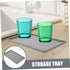 Non-Slip Silicone Vanity Tray, Rectangle Jewelry Tray, Mini Desk Organizer for Toilet, Sink, Soap Coaster