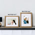 8x10 4x6/5x7 8x10 Set 4 Egofine Picture Frames with Plexiglass, Display Pictures with Mat or Without Mat