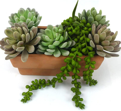 FLIPPED 3 Pack Artificial Plant, Succulent Plants Hanging String Pearls, Fake Lover Tears Plants