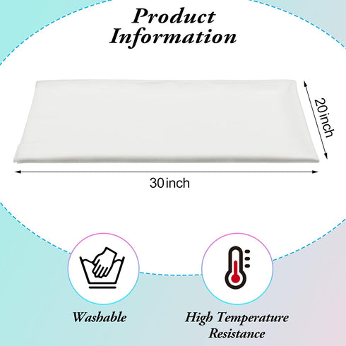 Tegeme 2 Pieces Ironing Press Cloth - Silk Organza Pressing Cloth for Ironing, 20 x 30 Inch Fabric Protector
