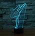 YTDZLTD 3D 16 Creative Taekwondo Night Light Colors Changing USB Power Remote Control Touch Switch Decor Lamp Optical