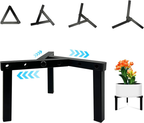 Three Legs Adjustable Metal Plant Stand for 5"-10" Plant Pot Indoor &