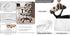 Brown Cow Print 4 Pcs Office Rotating Armchair Cover Set, Lightweight Dustproof Swivel Office Computer Gaming Chair