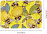 Welcome Doormat - Yellow Lemon and Bee Funny Entryway Rug, Non-Slip, Washable Outdoor Mat for Kitchen, Bathroom