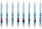 Set of 8 Decorative Birthday Candles for Children's Cakes - 3D Frozen Multicoloured Wax