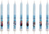 Set of 8 Decorative Birthday Candles for Children's Cakes - 3D Frozen Multicoloured Wax