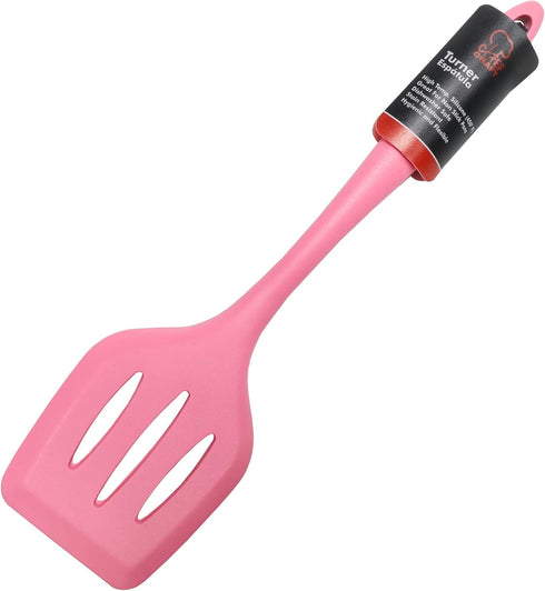 Chef Craft Premium Silicone Spatula/Turner, 11.75 Inch, Pink