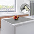 Silicone Countertop Mat, 35.4"x23.6"x0.08" Heat Resistant Waterproof Protector for Kitchen, Light Gray