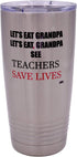 Rogue River Tactical 20 Ounce Stainless Steel Travel Tumbler Mug - Funny Teacher's Gift for School Educators