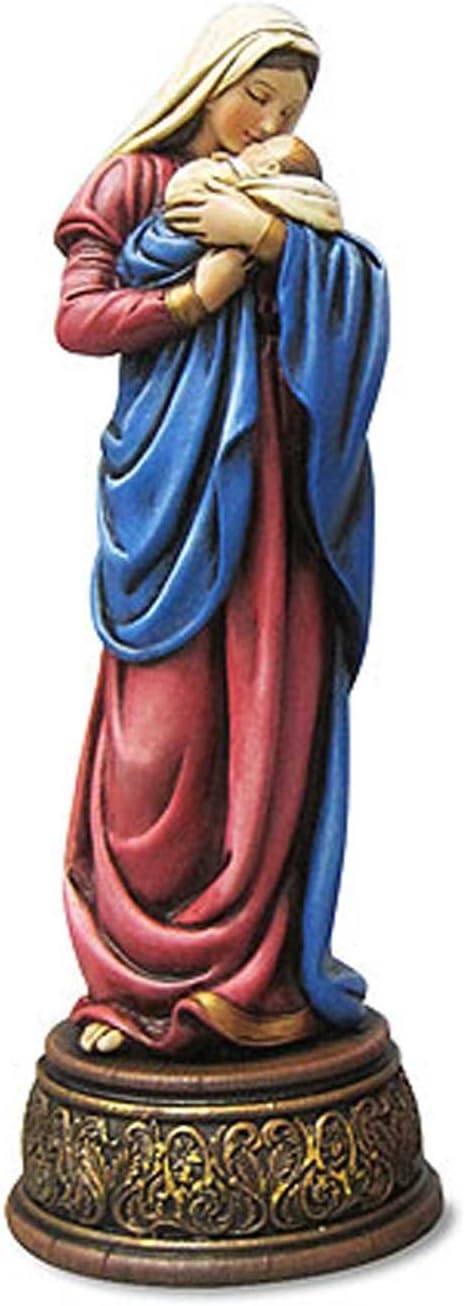 Mary and Child Figurine - Mother's Kiss Musical, Plays Canon D
