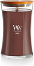 WoodWick Large Hourglass Candle Redwood - Premium Soy Blend Wax, Pluswick Innovation, Wood Wick, Made in USA