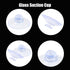 30 Pack 30mm Glass Table Suction Cups, Rubber Suction Cup Hangers Without Hooks, Clear Plastic Desk Pads