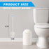 15 14.2 Inch Commercial Tioncy Pcs Toilet Brush Heavy Duty Toilet Bowl Cleaning Scrub Long Scrubber for Bathroom