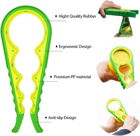 Easy-Twist Jar Opener: Maxracy Effortless Lid Opening for Weak Hands & Arthritis, Versatile Bottle Opener