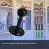 Aopin Closet Rod Brackets, Matte Black Finish, 19mm / 0.75" Wardrobe Supports, Stainless Steel Closet Pole Socket, 4 Pcs