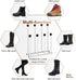 Tigerden 4 Closet, Free Standing Shoe Racks, Tall Black Metal Boot Rack Organizer for Pairs, Knee-High Boot Storage