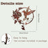 Zoihet Round Metal Bird Wall Art Decor - Hummingbird Silhouette for Your Patio, Garden, and Fence Art Decor (Brown)
