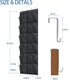 24 Closet Over the Door Shoe Organizer Extra Large Pockets Hanging Shoe Rack Holder for Storage Hanging Shoe Organizer