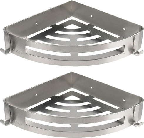 NearMoon Bathroom Shower Caddy 2 Pack, No Drill 304 Stainless Steel Shower