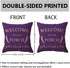 ULOVE LOVE YOURSELF 18x18,2Pack Country Porch Decor Throw Pillow Covers Farmhouse Pillowcases Welcome to Our Porch Stay