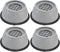 Washing Machine Cushion, 4pcs Shockproof Noise Cancelling Pad to Prevent Slip for Washer, Dryer (Large Diameter 9CM)