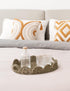 StorageWorks Scalloped Edge Wicker Serving Tray, Woven Rattan Table Trays with Handle, Wicker Tray for Room Dcor