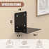 6PCS Eapele Invisible Floating Bookshelf, Heavy-Duty Hanging Bookshelves, Steel Constructed Wall Mounted Hidden