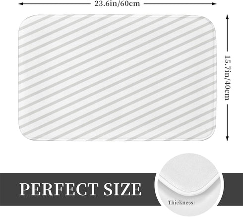 Soft Bath Mats Sea Turtle, Non-Slip Quick-Drying Rugs for Kitchen Bedroom Indoor Use - 16x24 Inches