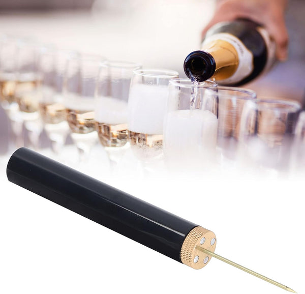 Easy Cork Remover Needle Type Wine Bottle Opener, Travel Portable Air Pressure Pump for Home, Restaurant, Party (Gold)